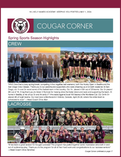 Cougar Corner May 2024
