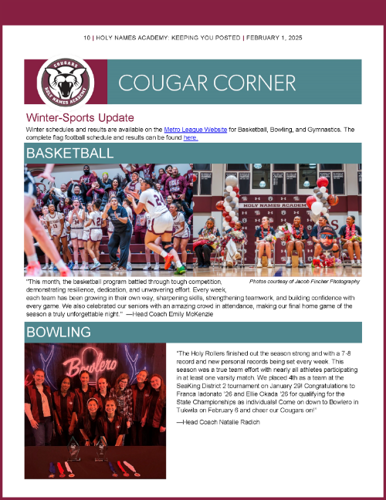 Cougar Corner February 2025